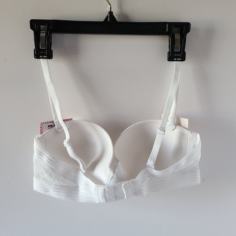 MAIDENFORM STRAPLESS PUSH UP BRA- 34 B - UNDERWIRE -PADDED MULTIWAY STRAPS #1102 - Picture 8 of 9